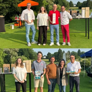 𝐂𝐨𝐮𝐩𝐞 𝐝𝐮 𝐑𝐞𝐬𝐭𝐚𝐮𝐫𝐚𝐧𝐭 𝐋𝐞 𝐏𝐚𝐯𝐢𝐥𝐥𝐨𝐧 ⛳️🍽️

Léo & Clara ainsi que leur équipe ont mis les petits plats dans les grands pour ce premier « 𝘛𝘰𝘶𝘳𝘯𝘰𝘪 𝘥𝘶 𝘙𝘦𝘴𝘵𝘰 » ce dimanche 8 juin.

En effet, les quatre-vingt-quatre joueurs se sont réunis pour un scramble à 2️⃣ mais pas que. En plus du café d’accueil, tout ce petit monde a pu profiter de diverses animations, de concours ainsi que de stands gourmands disséminés le long du parcours. 

Parmi les « étapes » proposées il y avait le stand @aperolspritzfr , des dégustations (avec modération) de vin corse, de champagne, d’huîtres, et bien plus 🍹🍇🦪

De bonnes conditions météorologiques étaient de la partie, ce qui n’a rien gâché ! 😎☀️

Encore une fois nous avons eu le droit a de très beaux scores, bravo à tous ! 👏

Une fois toutes les parties arrivées après six heures de jeu, la remise des prix ainsi que le cocktail ont pu finalement se dérouler 🎁🍹

Merci à l’équipe du @lepavillon.restaurant orchestrée par Léo et Clara pour l’organisation de la journée. Ainsi qu’aux nombreux partenaires pour la gestion des stands et la généreuse dotation 🤗

#coupedurestaurant #golfcompetition⛳️ #ballanmiré #aperol #huitres #compétitiongourmande #touraineloirevalley #golfassociatif #golfrestaurant